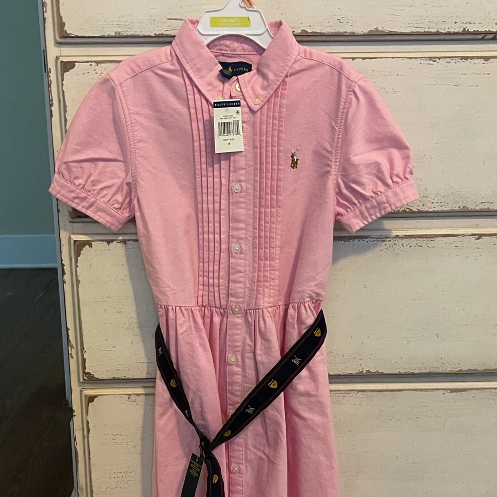 Polo pink Oxford Dress BNWT